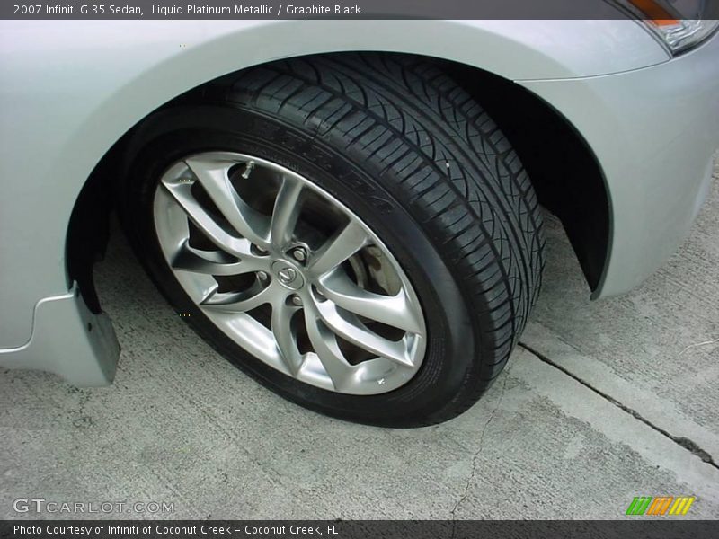 Liquid Platinum Metallic / Graphite Black 2007 Infiniti G 35 Sedan