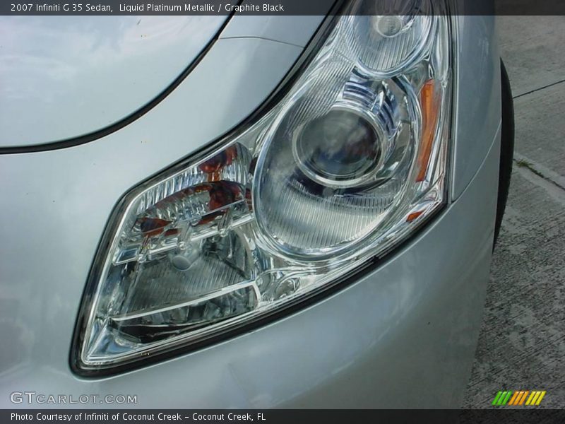 Liquid Platinum Metallic / Graphite Black 2007 Infiniti G 35 Sedan