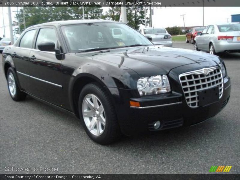 Brilliant Black Crystal Pearl / Dark Slate Gray/Light Graystone 2006 Chrysler 300 Touring