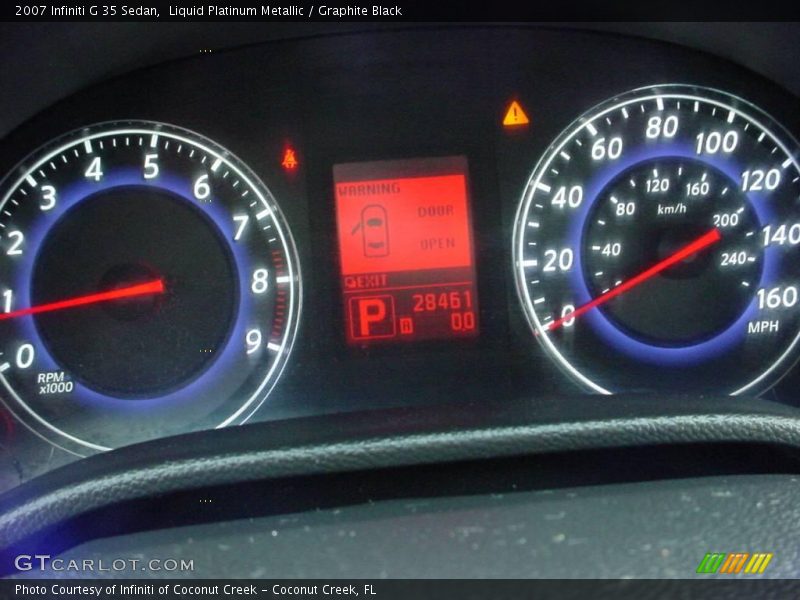 Liquid Platinum Metallic / Graphite Black 2007 Infiniti G 35 Sedan