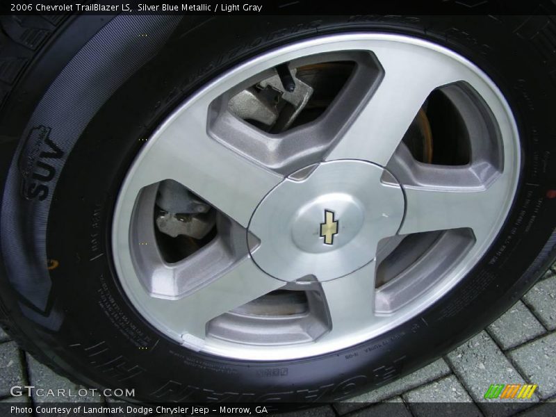 Silver Blue Metallic / Light Gray 2006 Chevrolet TrailBlazer LS