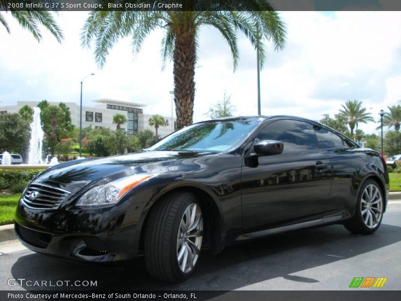 Black Obsidian / Graphite 2008 Infiniti G 37 S Sport Coupe
