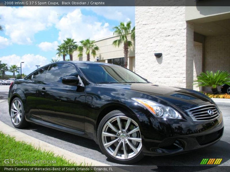 Black Obsidian / Graphite 2008 Infiniti G 37 S Sport Coupe