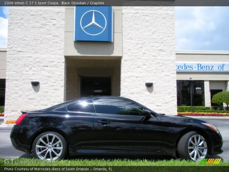 Black Obsidian / Graphite 2008 Infiniti G 37 S Sport Coupe