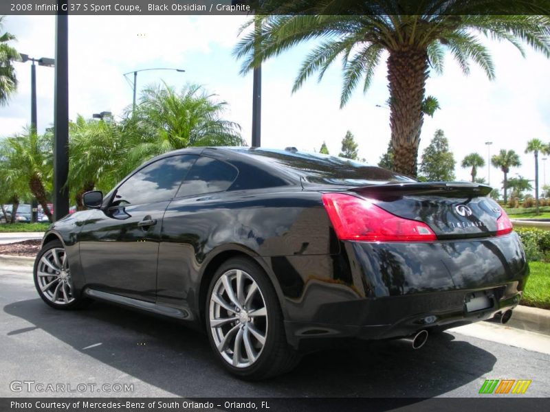 Black Obsidian / Graphite 2008 Infiniti G 37 S Sport Coupe