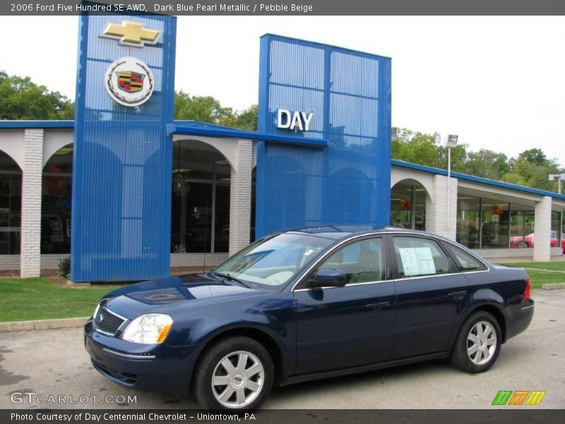 Dark Blue Pearl Metallic / Pebble Beige 2006 Ford Five Hundred SE AWD
