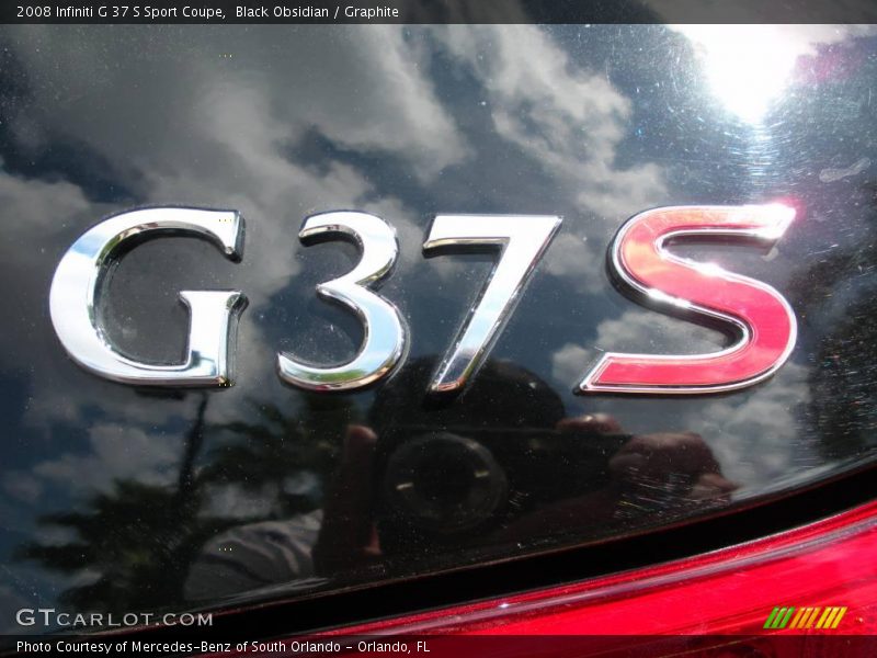 Black Obsidian / Graphite 2008 Infiniti G 37 S Sport Coupe