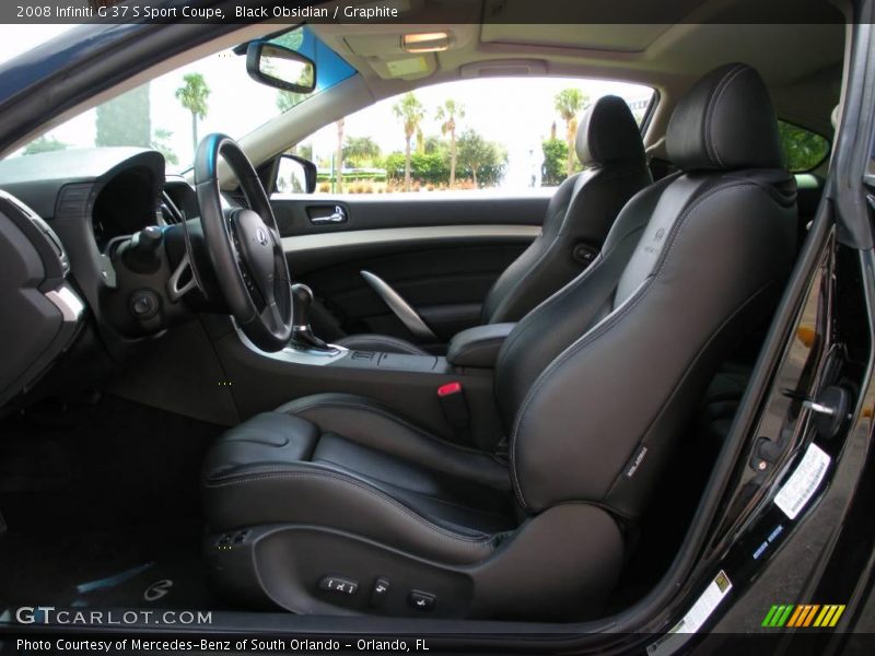 Black Obsidian / Graphite 2008 Infiniti G 37 S Sport Coupe
