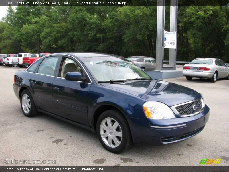Dark Blue Pearl Metallic / Pebble Beige 2006 Ford Five Hundred SE AWD