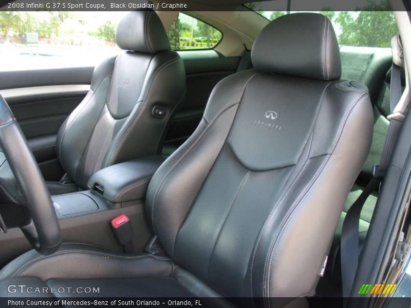 Black Obsidian / Graphite 2008 Infiniti G 37 S Sport Coupe