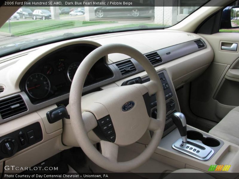 Dark Blue Pearl Metallic / Pebble Beige 2006 Ford Five Hundred SE AWD