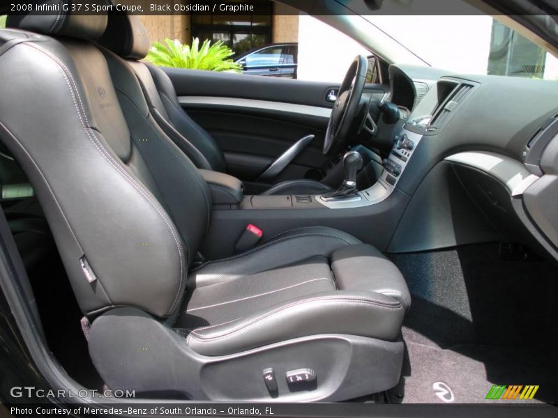 Black Obsidian / Graphite 2008 Infiniti G 37 S Sport Coupe