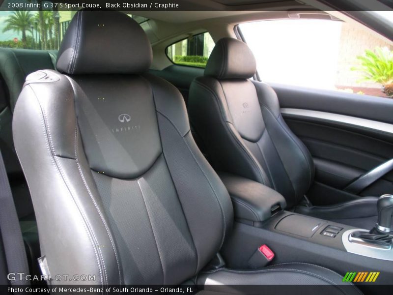 Black Obsidian / Graphite 2008 Infiniti G 37 S Sport Coupe