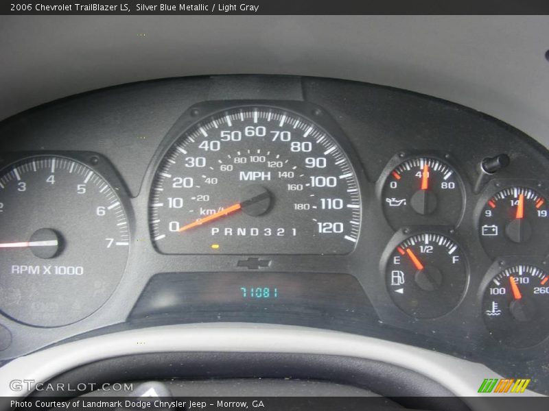 Silver Blue Metallic / Light Gray 2006 Chevrolet TrailBlazer LS