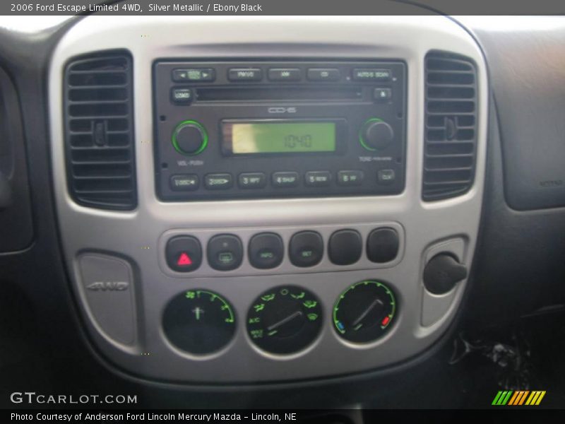 Silver Metallic / Ebony Black 2006 Ford Escape Limited 4WD