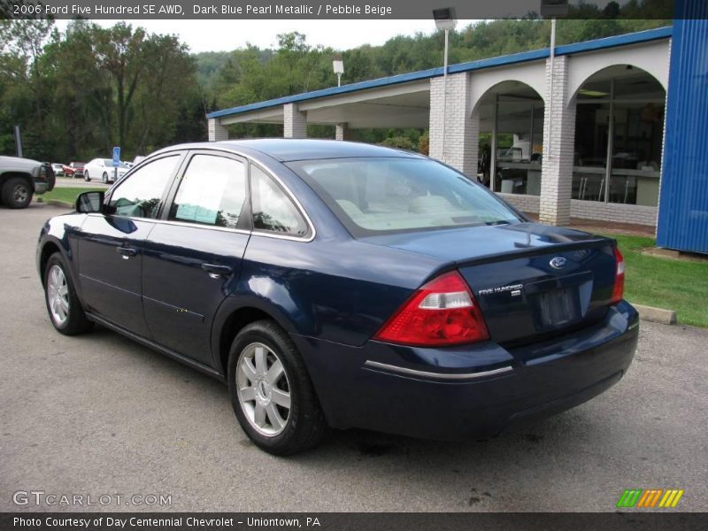 Dark Blue Pearl Metallic / Pebble Beige 2006 Ford Five Hundred SE AWD