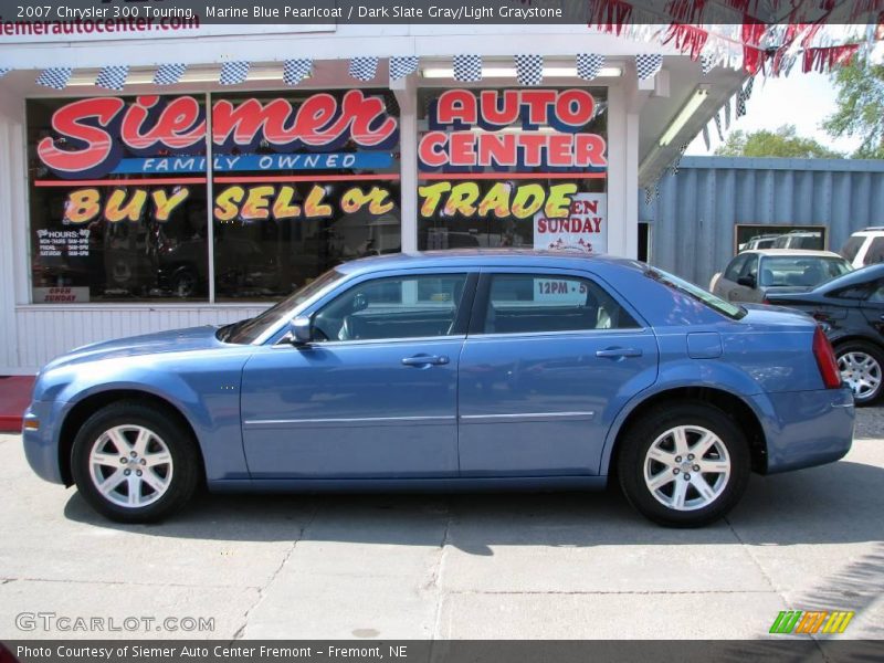 Marine Blue Pearlcoat / Dark Slate Gray/Light Graystone 2007 Chrysler 300 Touring
