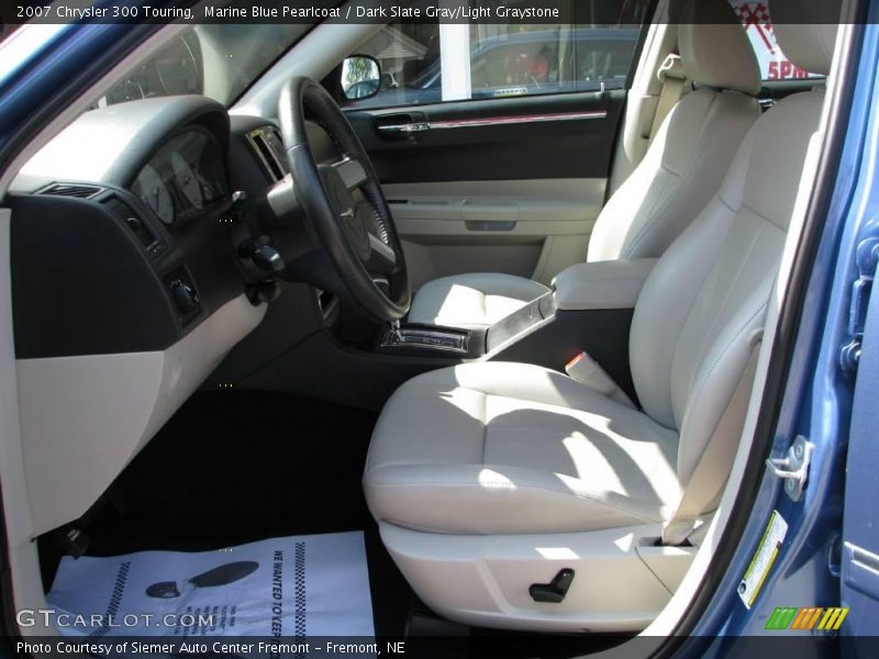 Marine Blue Pearlcoat / Dark Slate Gray/Light Graystone 2007 Chrysler 300 Touring