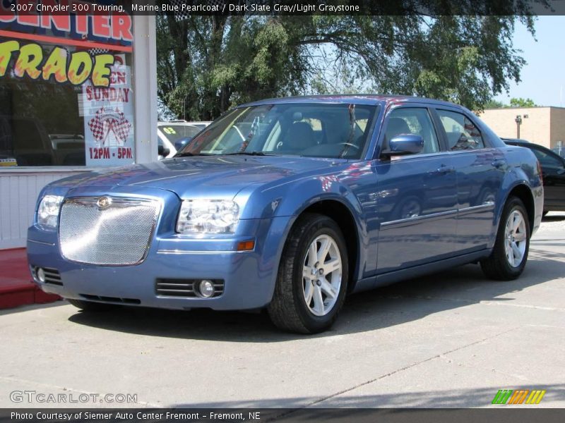Marine Blue Pearlcoat / Dark Slate Gray/Light Graystone 2007 Chrysler 300 Touring