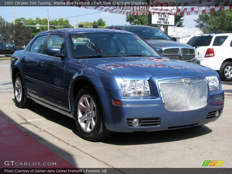 Marine Blue Pearlcoat / Dark Slate Gray/Light Graystone 2007 Chrysler 300 Touring