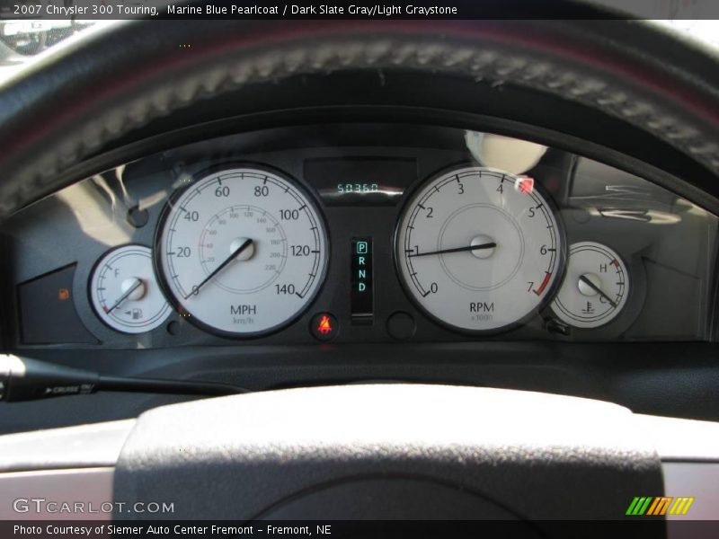 Marine Blue Pearlcoat / Dark Slate Gray/Light Graystone 2007 Chrysler 300 Touring