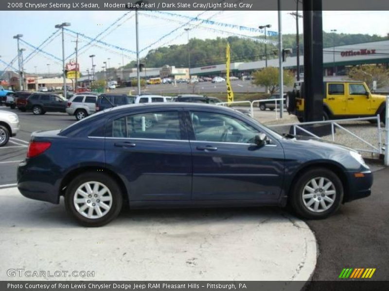 Modern Blue Pearl / Dark Slate Gray/Light Slate Gray 2008 Chrysler Sebring LX Sedan
