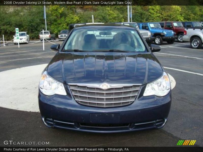 Modern Blue Pearl / Dark Slate Gray/Light Slate Gray 2008 Chrysler Sebring LX Sedan