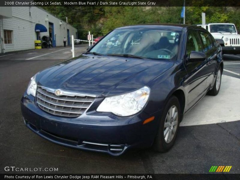 Modern Blue Pearl / Dark Slate Gray/Light Slate Gray 2008 Chrysler Sebring LX Sedan