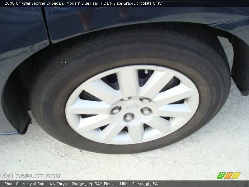 Modern Blue Pearl / Dark Slate Gray/Light Slate Gray 2008 Chrysler Sebring LX Sedan