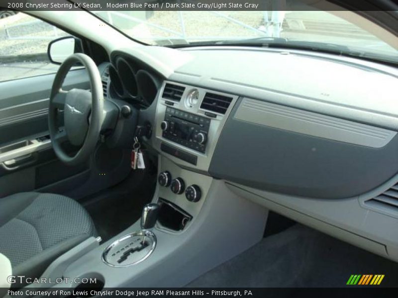 Modern Blue Pearl / Dark Slate Gray/Light Slate Gray 2008 Chrysler Sebring LX Sedan