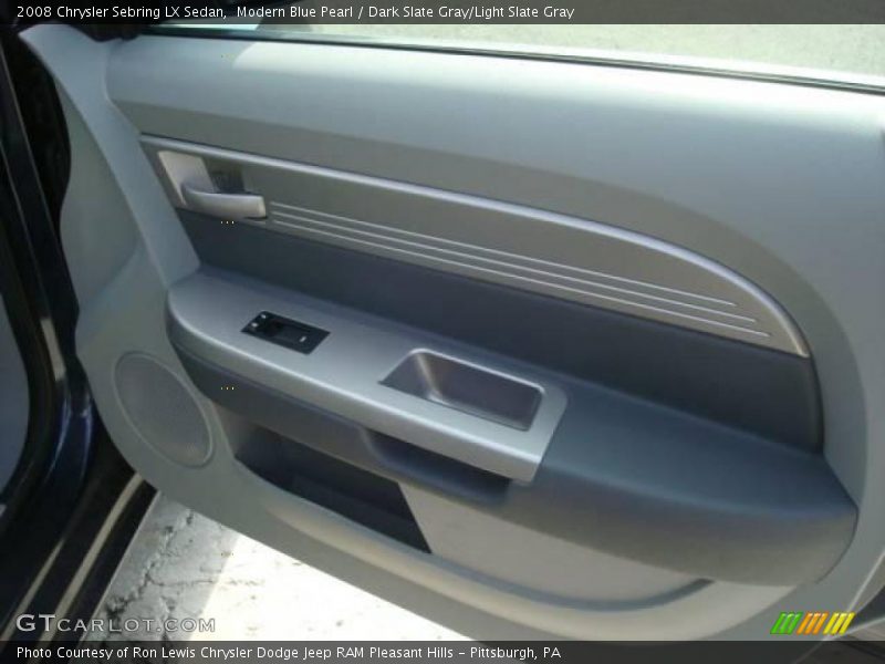 Modern Blue Pearl / Dark Slate Gray/Light Slate Gray 2008 Chrysler Sebring LX Sedan