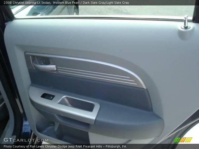 Modern Blue Pearl / Dark Slate Gray/Light Slate Gray 2008 Chrysler Sebring LX Sedan