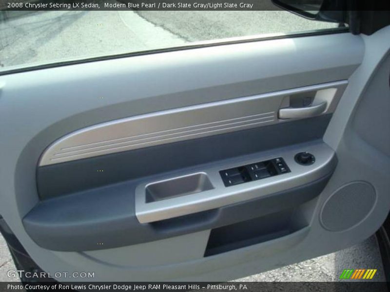 Modern Blue Pearl / Dark Slate Gray/Light Slate Gray 2008 Chrysler Sebring LX Sedan