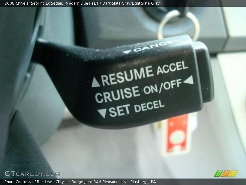 Modern Blue Pearl / Dark Slate Gray/Light Slate Gray 2008 Chrysler Sebring LX Sedan