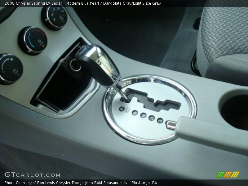 Modern Blue Pearl / Dark Slate Gray/Light Slate Gray 2008 Chrysler Sebring LX Sedan