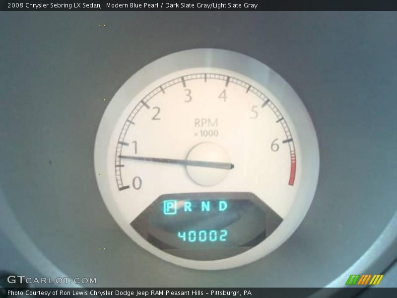 Modern Blue Pearl / Dark Slate Gray/Light Slate Gray 2008 Chrysler Sebring LX Sedan