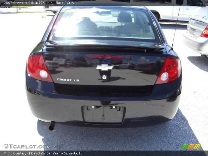 Black / Gray 2007 Chevrolet Cobalt LS Sedan