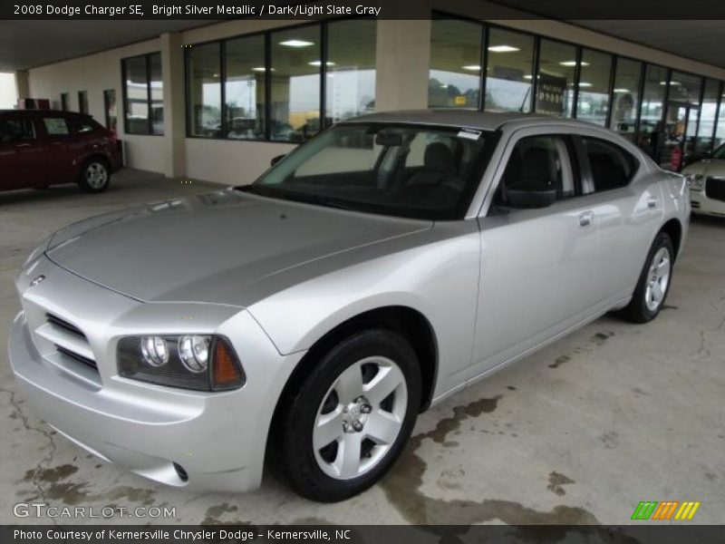 Bright Silver Metallic / Dark/Light Slate Gray 2008 Dodge Charger SE