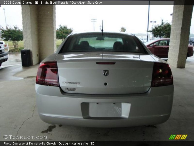 Bright Silver Metallic / Dark/Light Slate Gray 2008 Dodge Charger SE