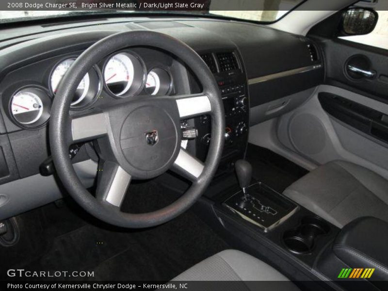 Bright Silver Metallic / Dark/Light Slate Gray 2008 Dodge Charger SE