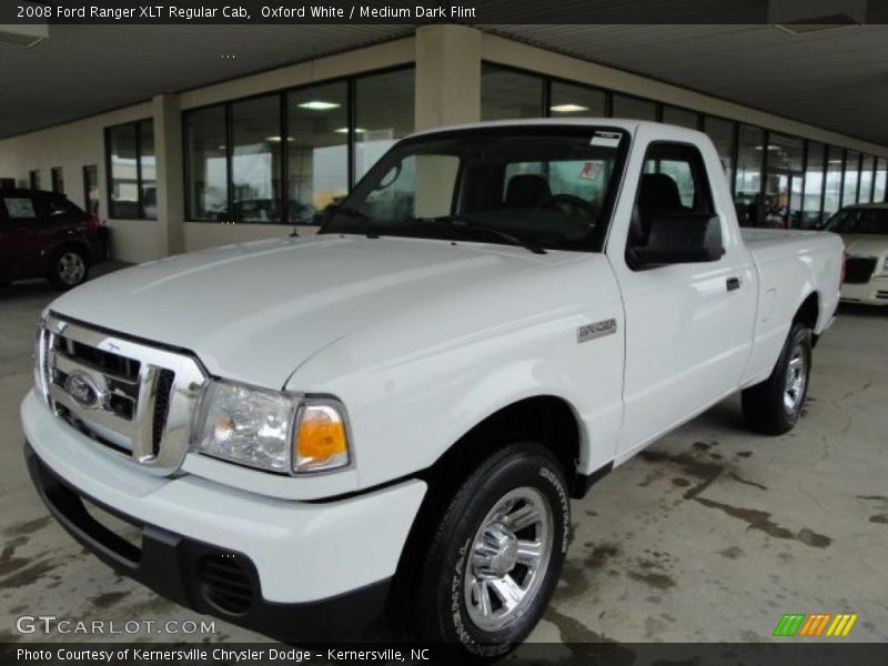 Oxford White / Medium Dark Flint 2008 Ford Ranger XLT Regular Cab