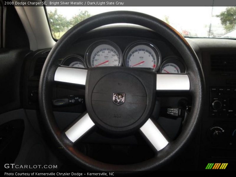 Bright Silver Metallic / Dark/Light Slate Gray 2008 Dodge Charger SE