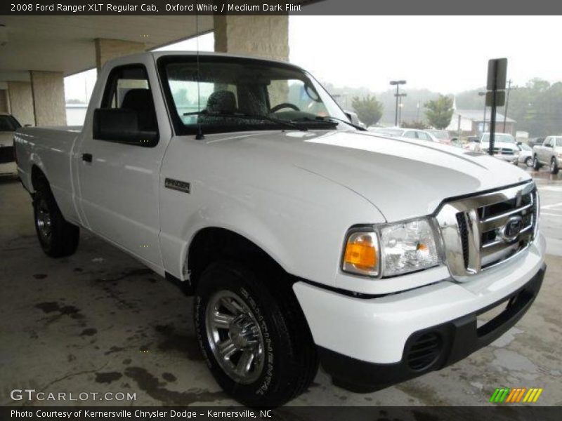 Oxford White / Medium Dark Flint 2008 Ford Ranger XLT Regular Cab