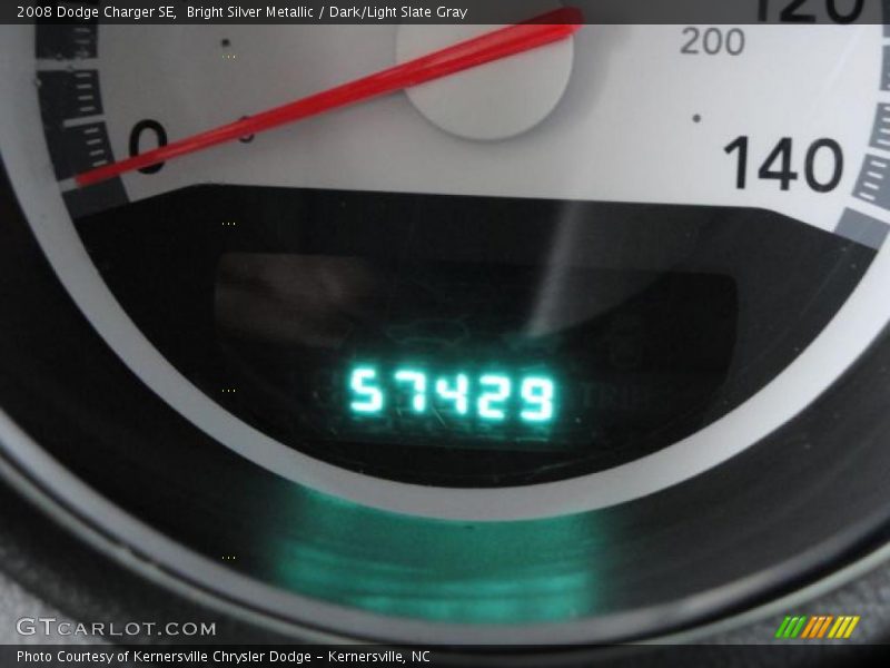 Bright Silver Metallic / Dark/Light Slate Gray 2008 Dodge Charger SE