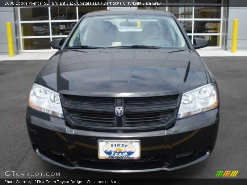 Brilliant Black Crystal Pearl / Dark Slate Gray/Light Slate Gray 2008 Dodge Avenger SE