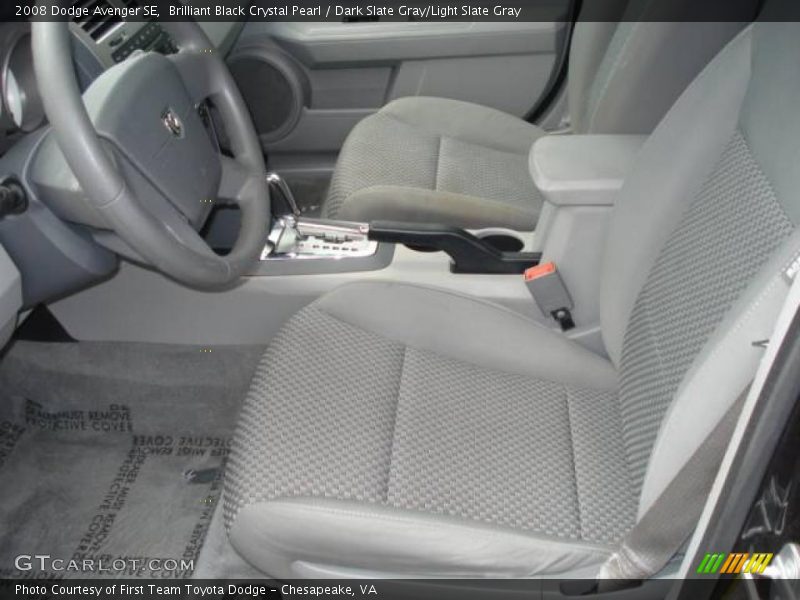 Brilliant Black Crystal Pearl / Dark Slate Gray/Light Slate Gray 2008 Dodge Avenger SE