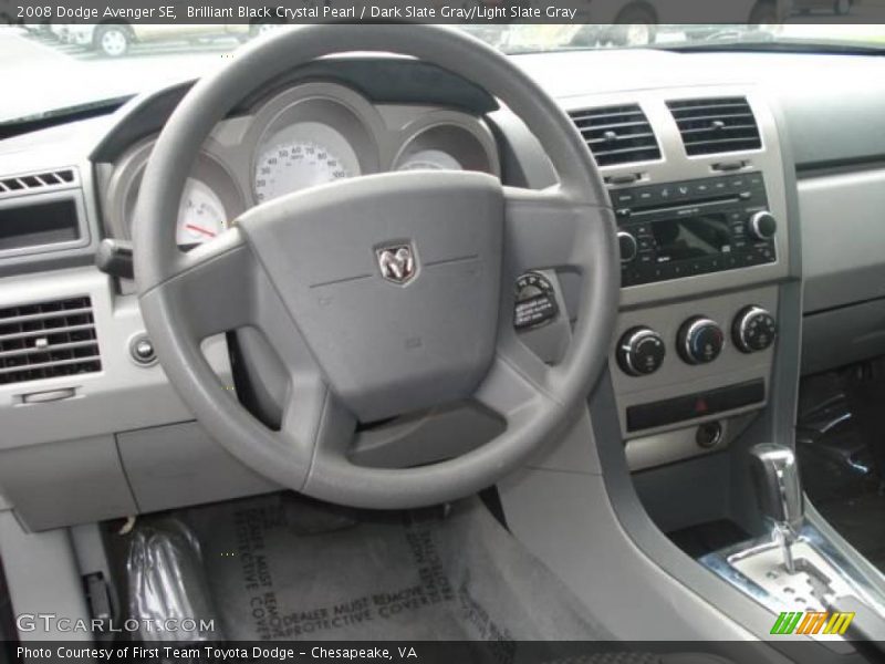 Brilliant Black Crystal Pearl / Dark Slate Gray/Light Slate Gray 2008 Dodge Avenger SE