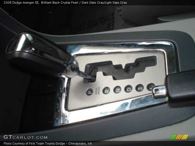 Brilliant Black Crystal Pearl / Dark Slate Gray/Light Slate Gray 2008 Dodge Avenger SE