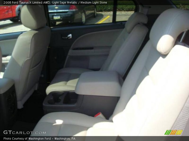 Light Sage Metallic / Medium Light Stone 2008 Ford Taurus X Limited AWD