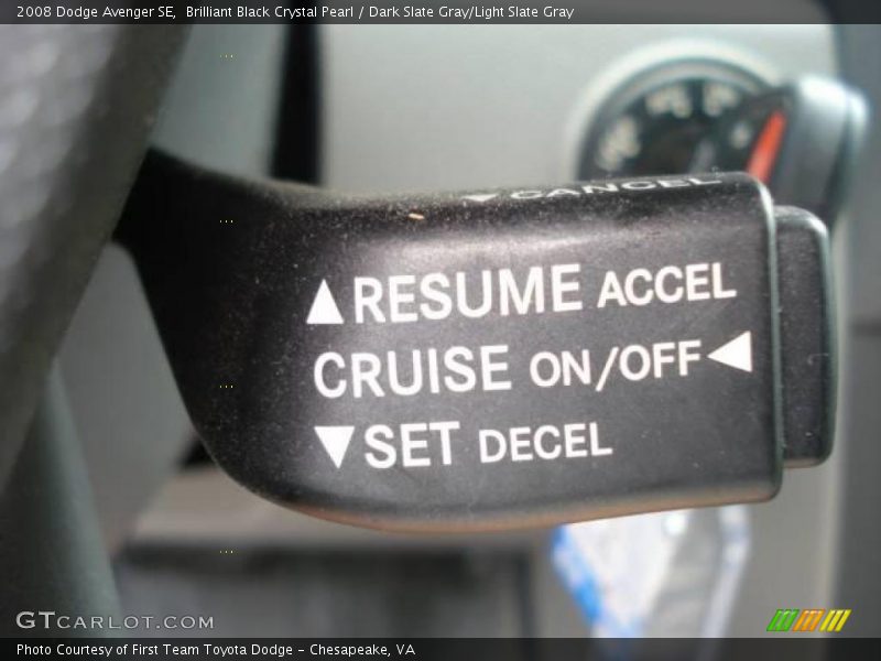 Brilliant Black Crystal Pearl / Dark Slate Gray/Light Slate Gray 2008 Dodge Avenger SE